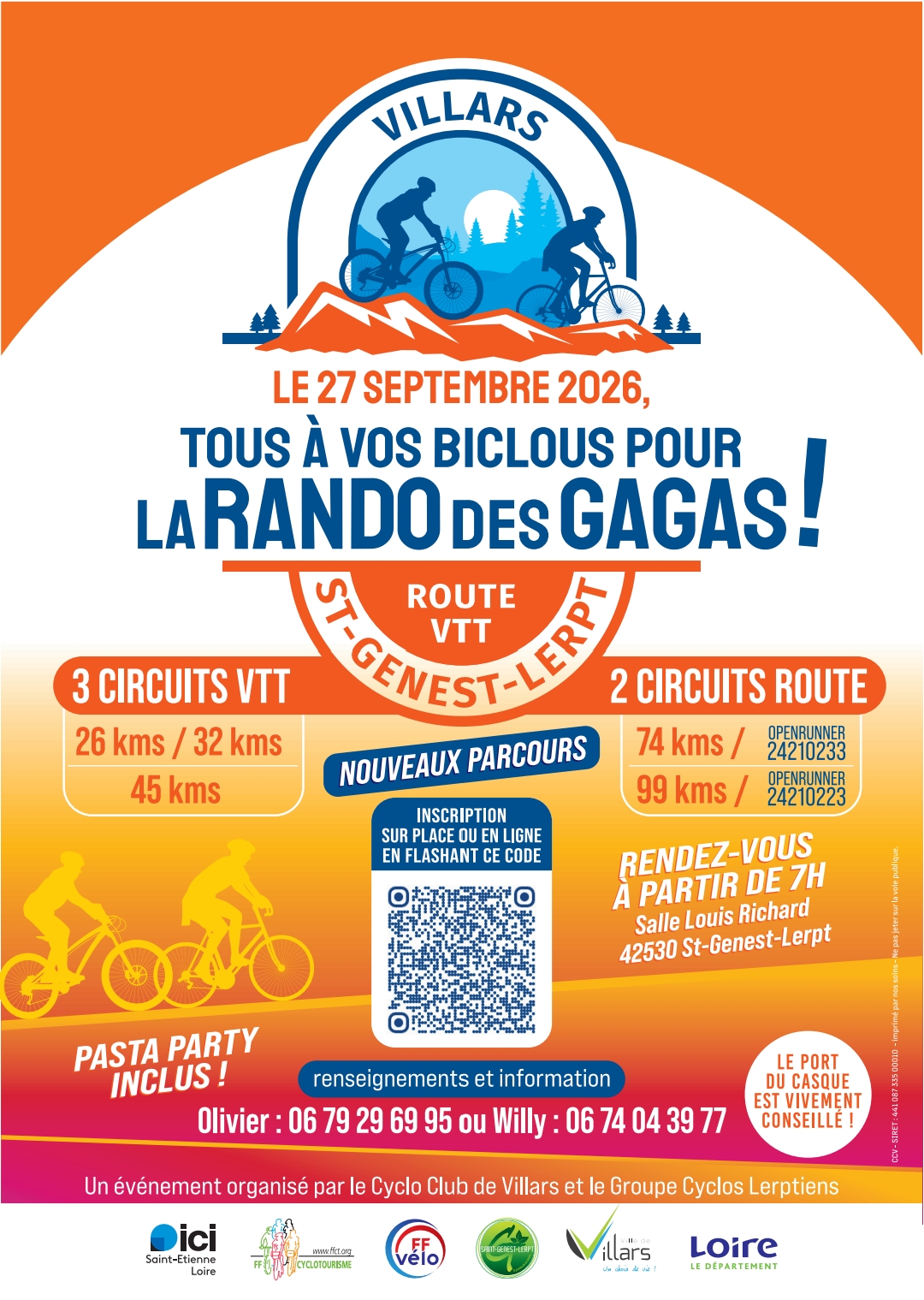 Affiche de La 2ème rando des gagas à Saint-Genest-Lerpt