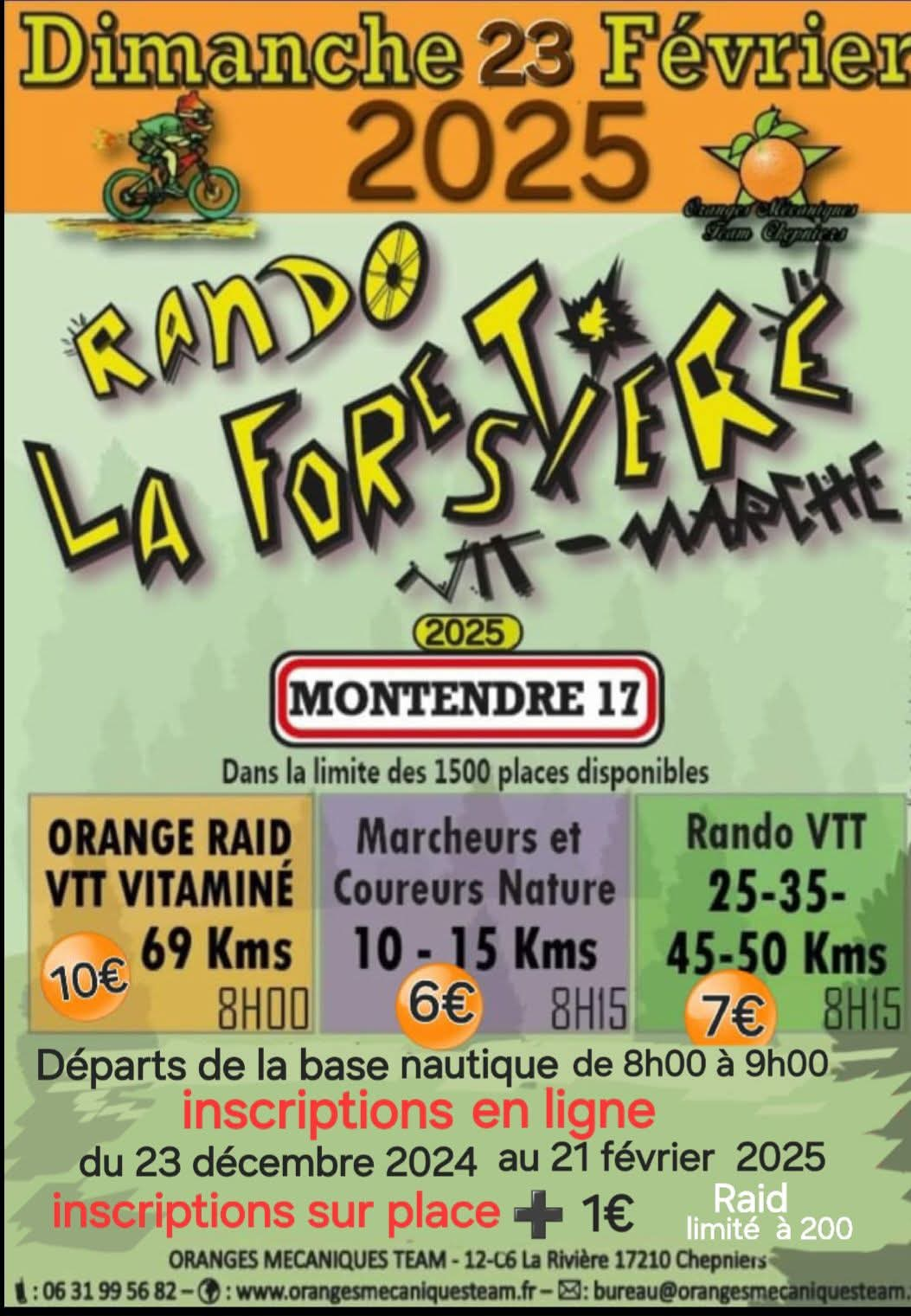 Affiche de La 18ème FORESTIERE MONTENDRE à Montendre