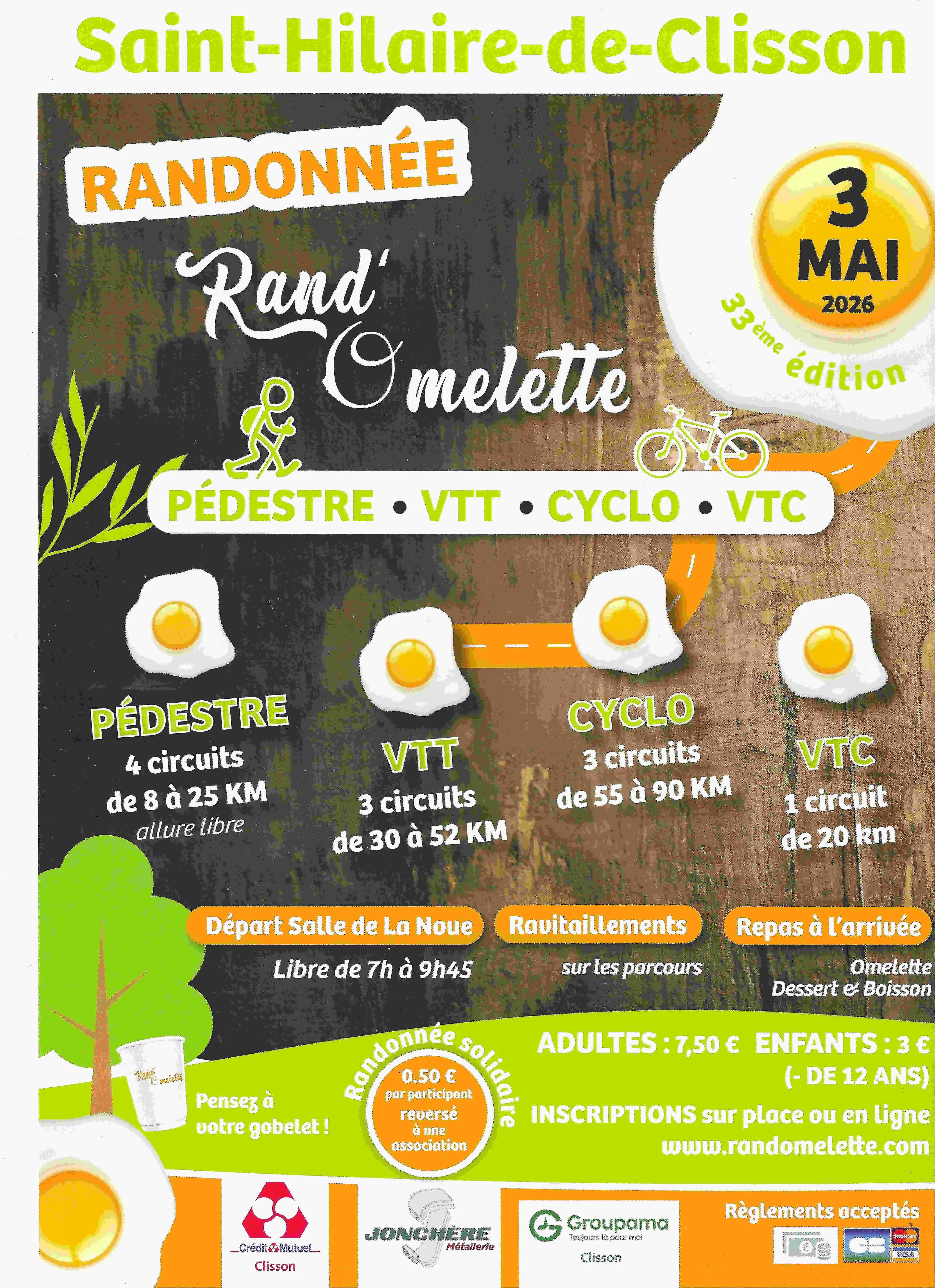 Affiche de La 33ème Rand'Omelette à Saint-Hilaire-de-Clisson