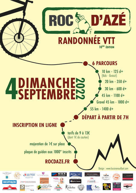 Affiche de Roc d'Azé (10ème  édition) à Azé