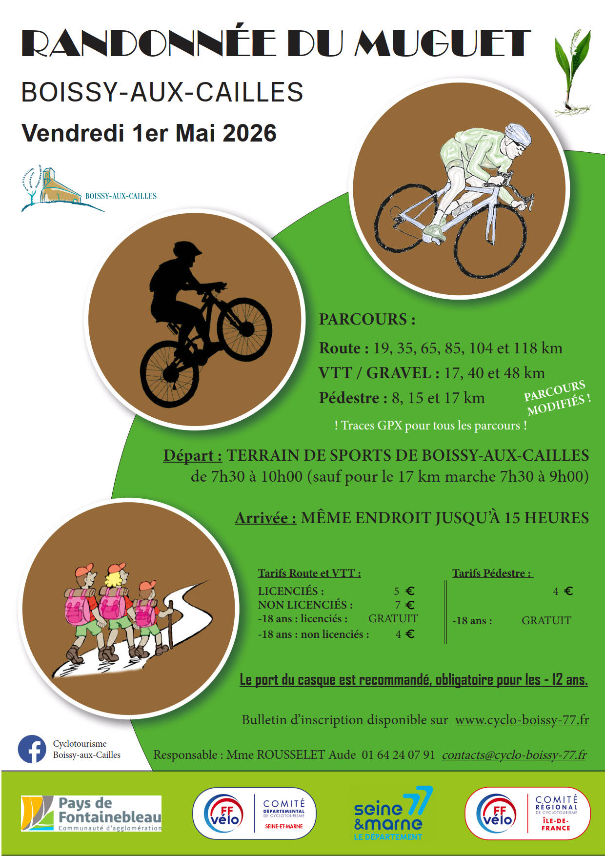 Affiche de La 44ème Randonnée du Muguet à Boissy-aux-Cailles