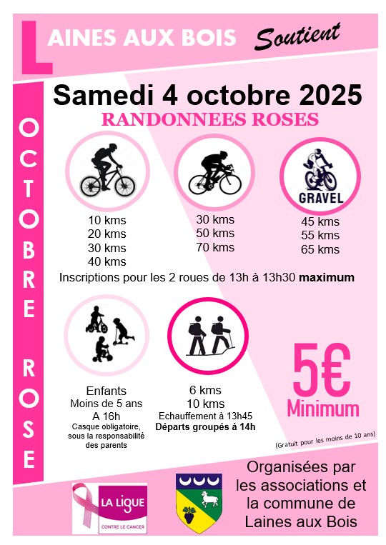 Affiche de Octobre rose (2ème édition) à Laines-aux-Bois