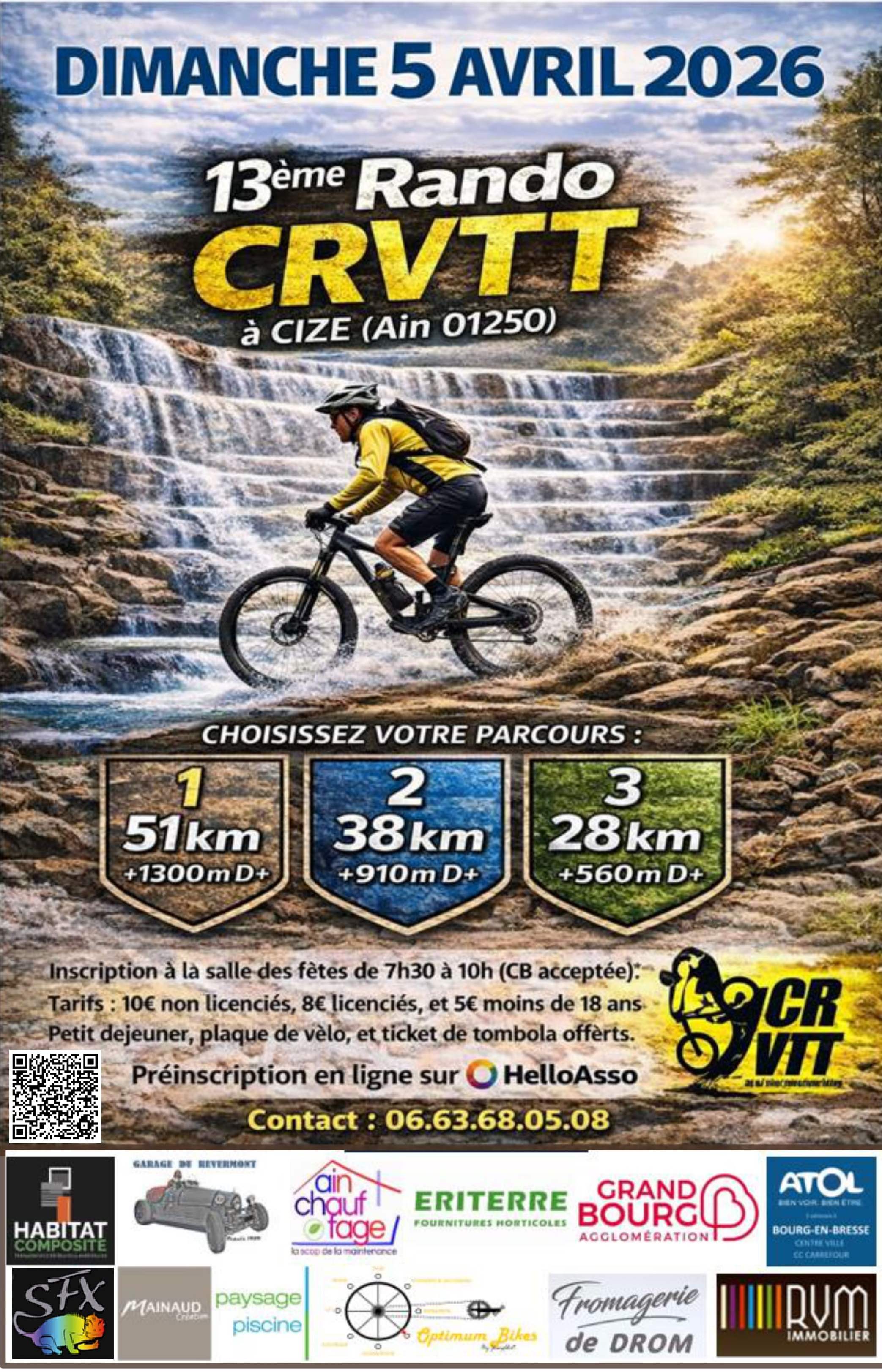 Affiche de La 13ème Ceyzé Revermont - VTT à Cize