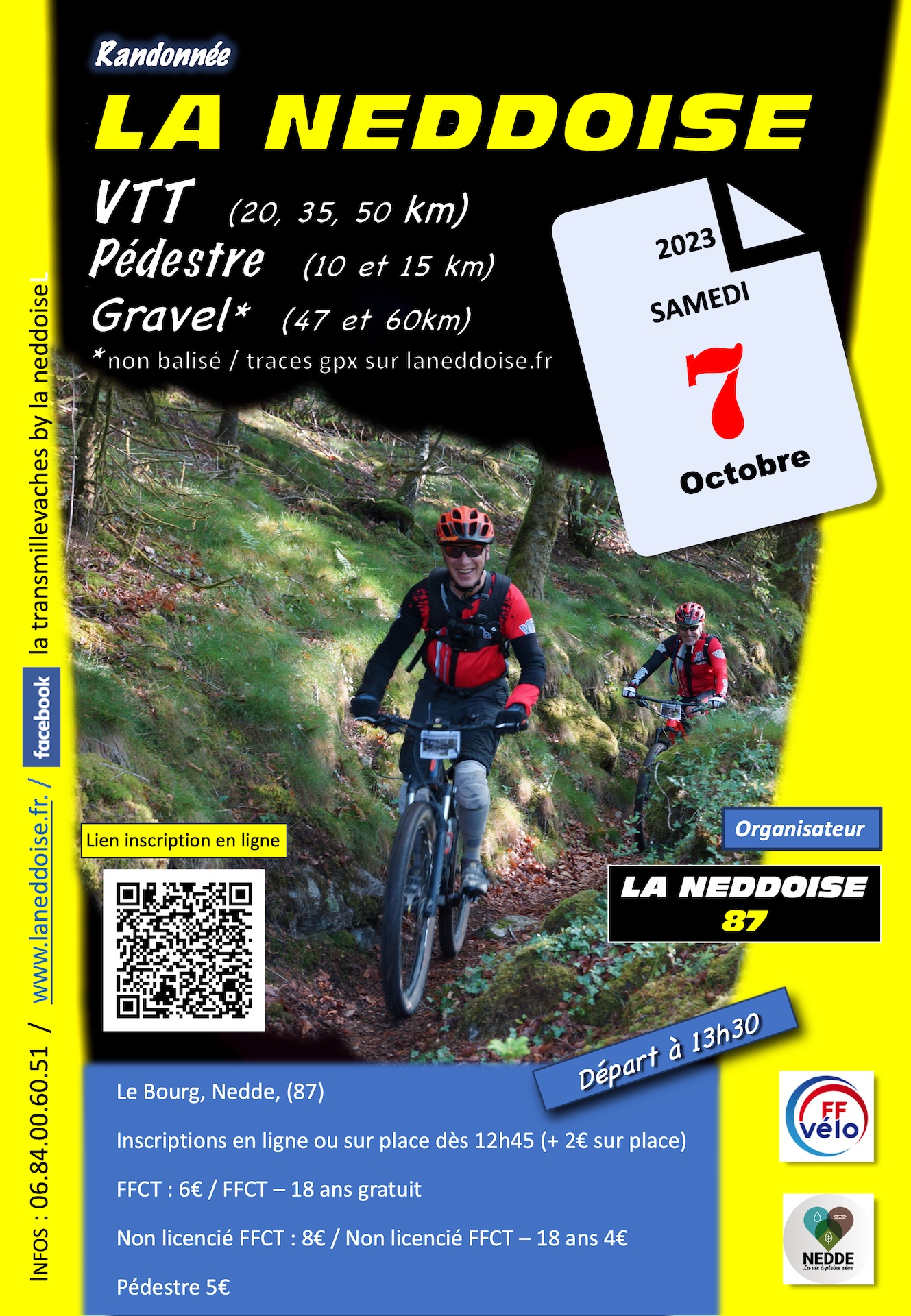 Affiche de La 54ème Neddoise VTT à Nedde