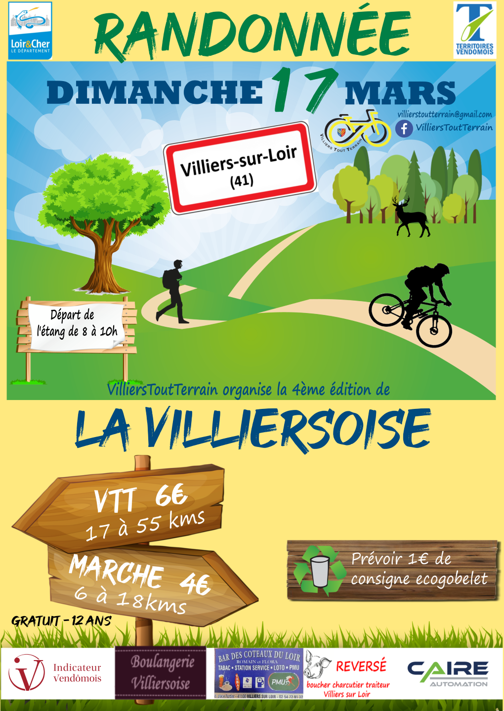 Affiche de La 4ème Villiersoise à Villiers-sur-Loir