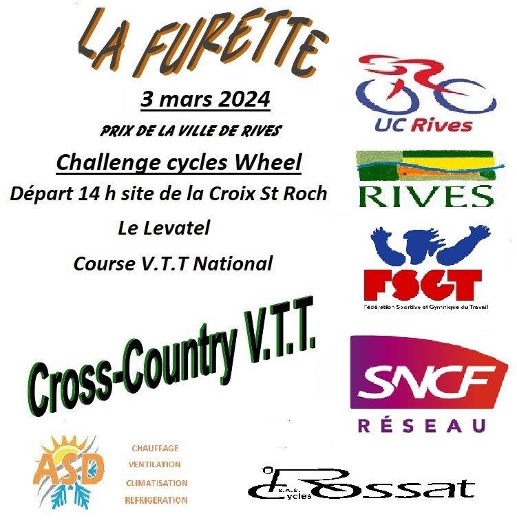 Affiche de La Furette, 1 ère Manche du Trophée Cycles Wheel à Rives