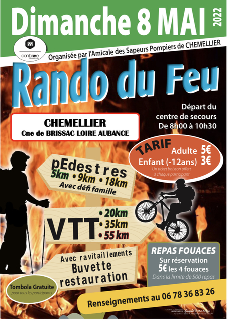 Affiche de Rando du feu  à Chemellier