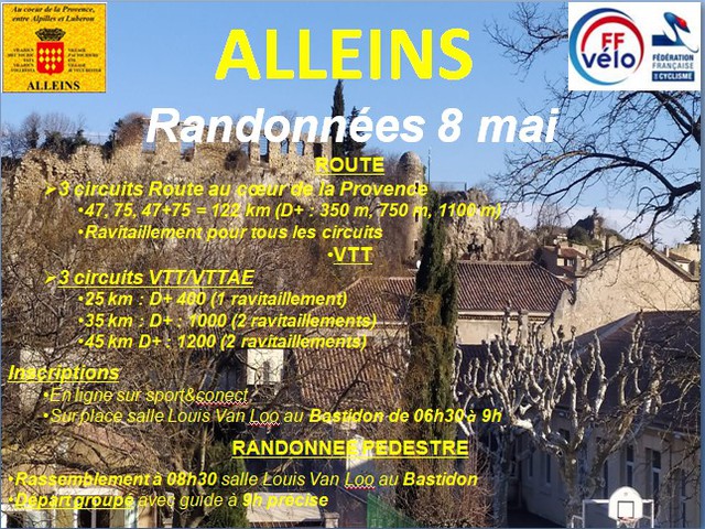 Affiche de 31ème Rando Souvenir G. Prezeau & R. Eymard (31ème  édition) à Alleins