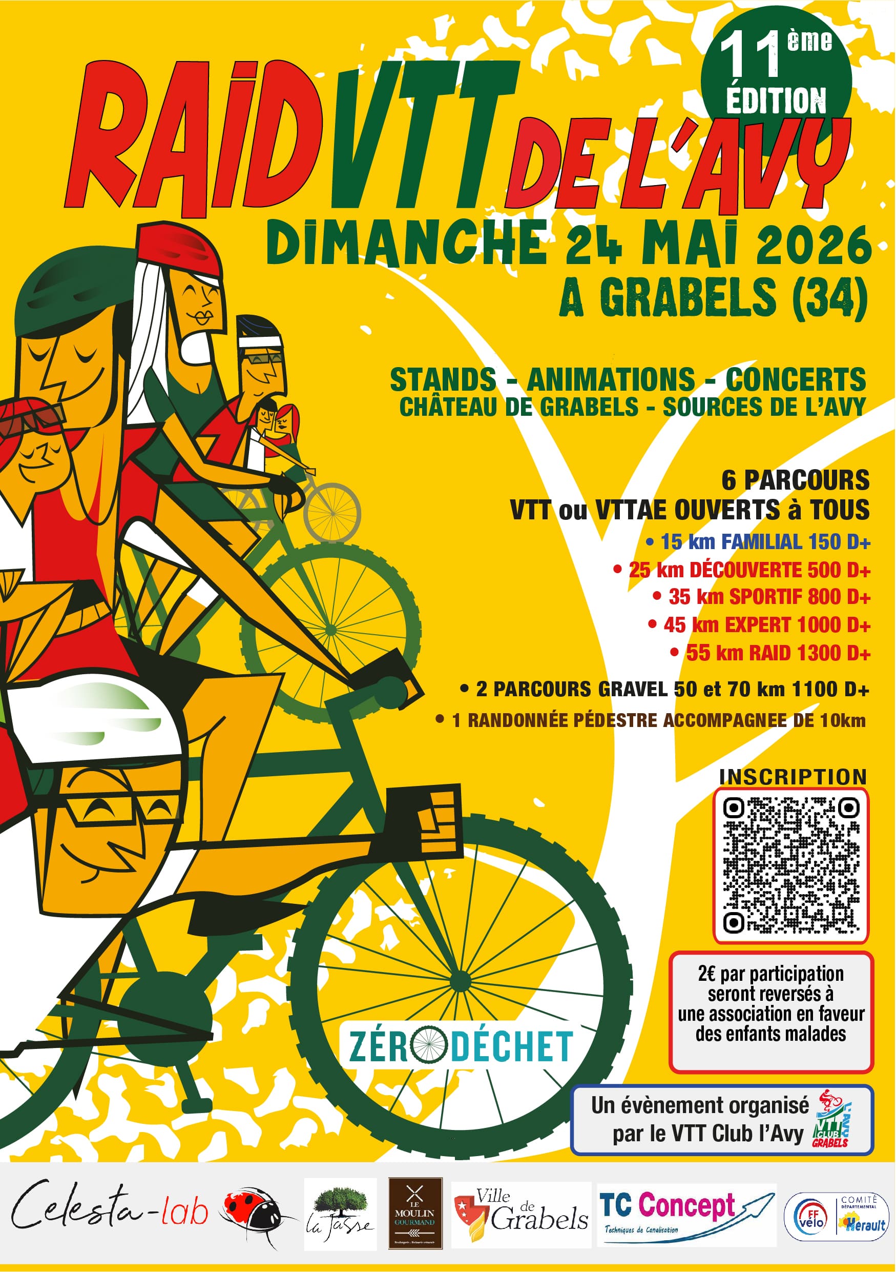 Affiche de RAID VTT L'AVY (11ème édition) à Grabels