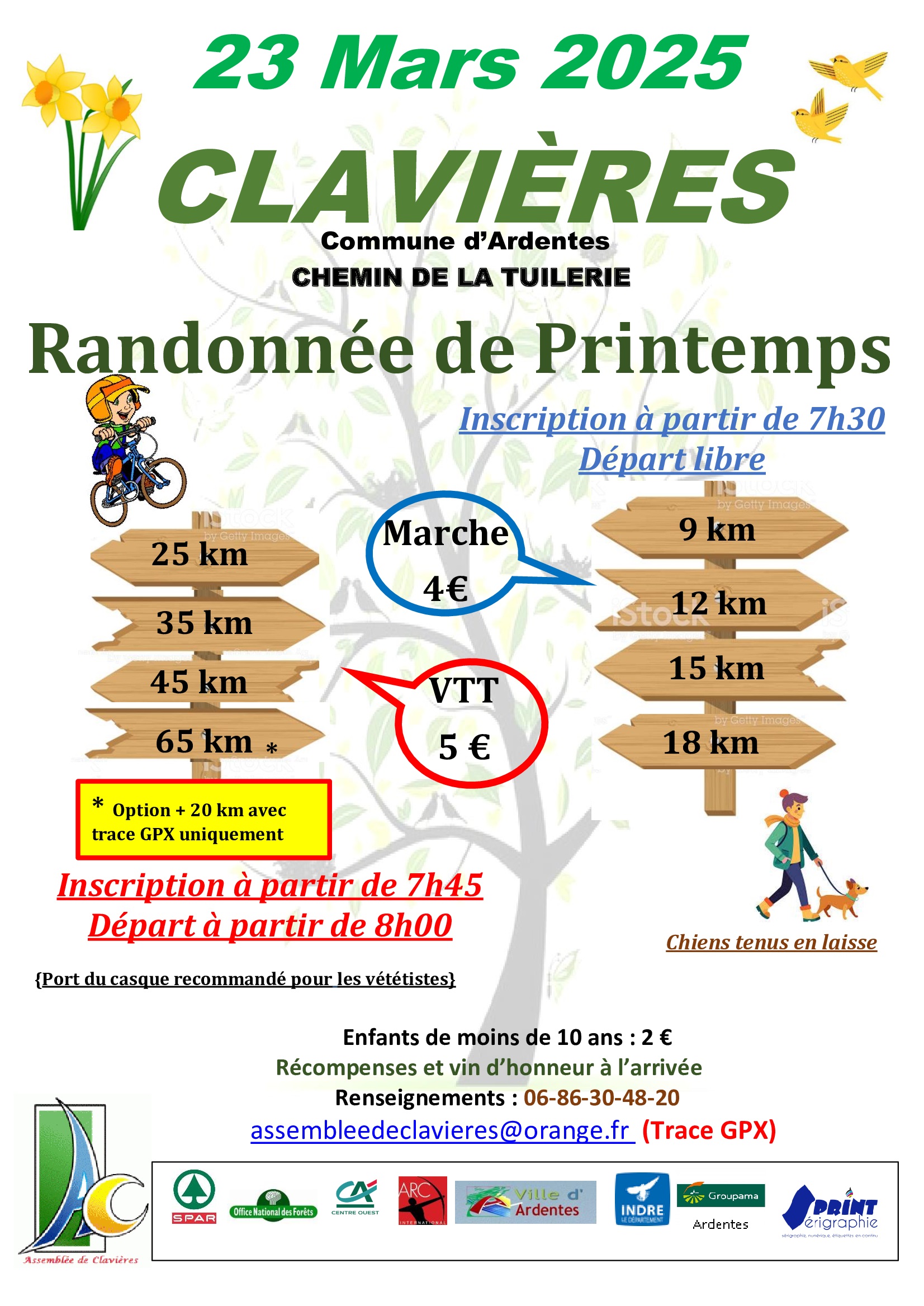 Affiche de Randonnée de Printemps à Ardentes