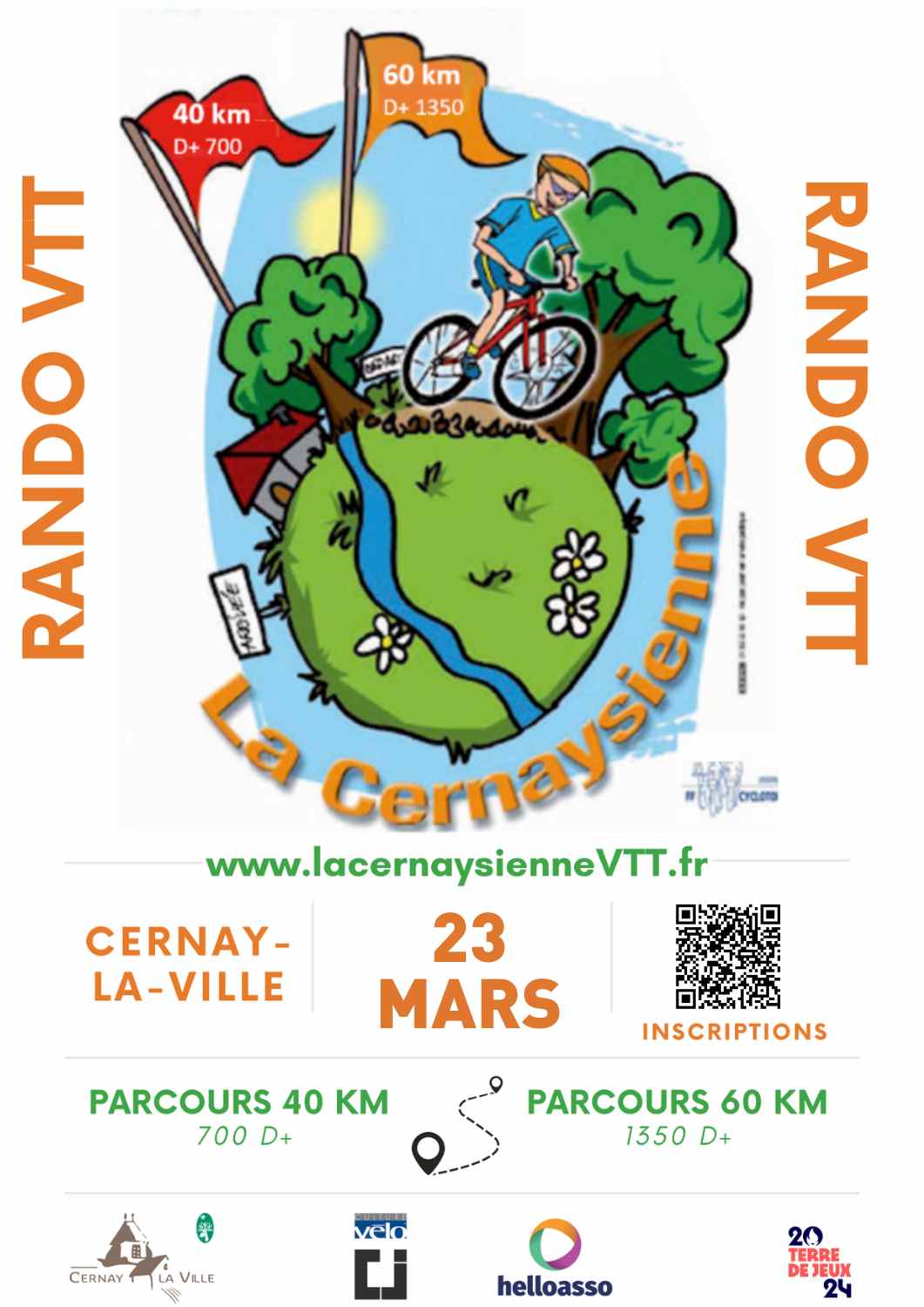 Affiche de La 22ème Cernaysienne VTT à Cernay-la-Ville