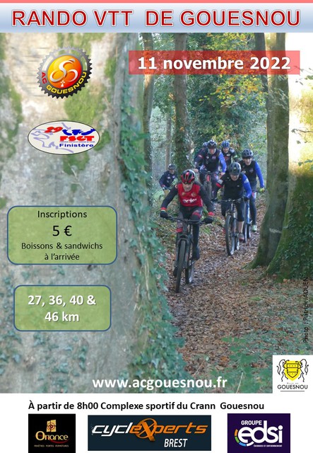Affiche de Randonnées VTT à Gouesnou