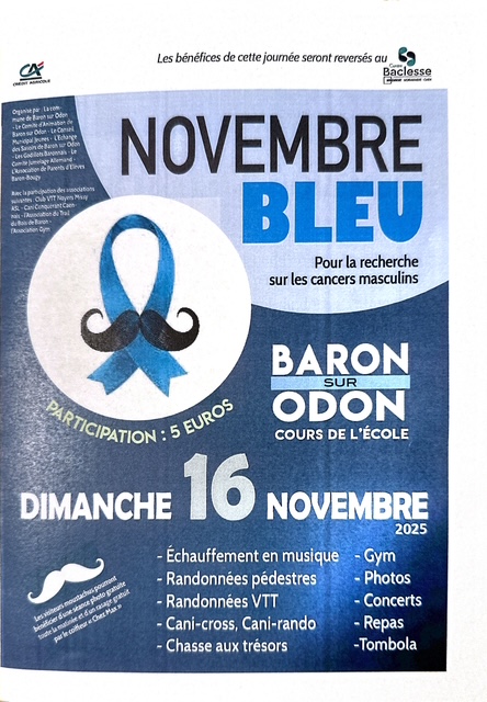 Affiche de NOVEMBRE BLEU à Baron-sur-Odon