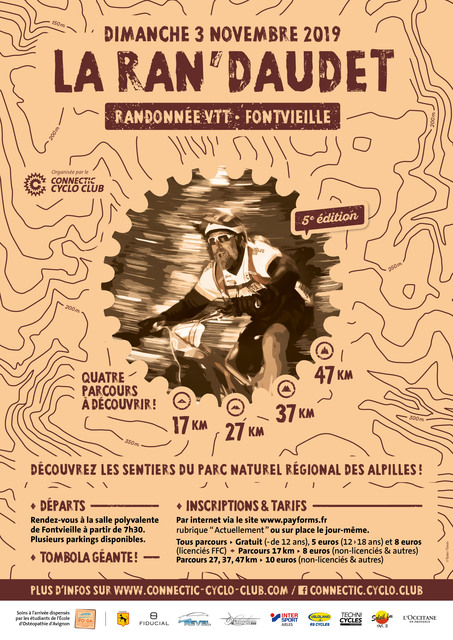 Affiche de La 5ème Ran'Daudet à Fontvieille