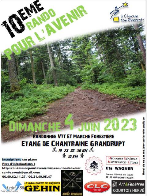 Affiche de La 10ème randonnée Pour l'Avenir   N°10 à Chantraine