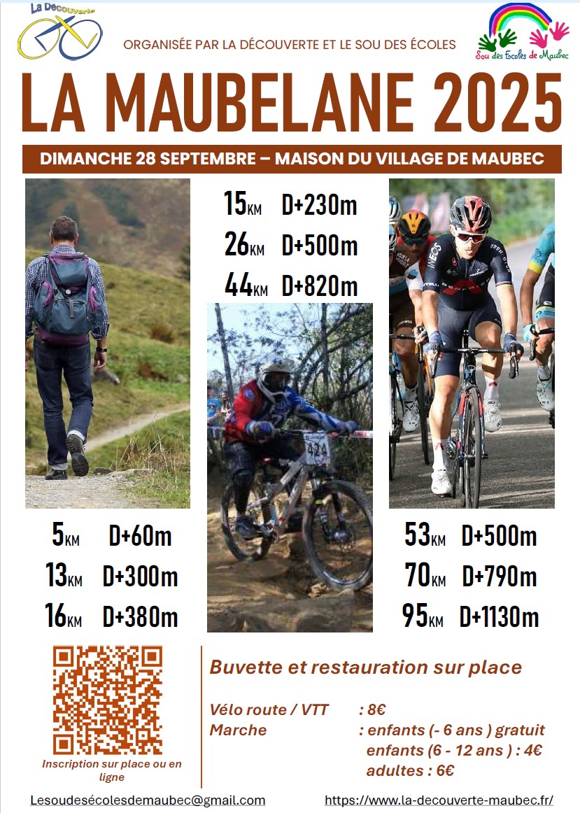 Affiche de Une randonnée VTT à Maubec