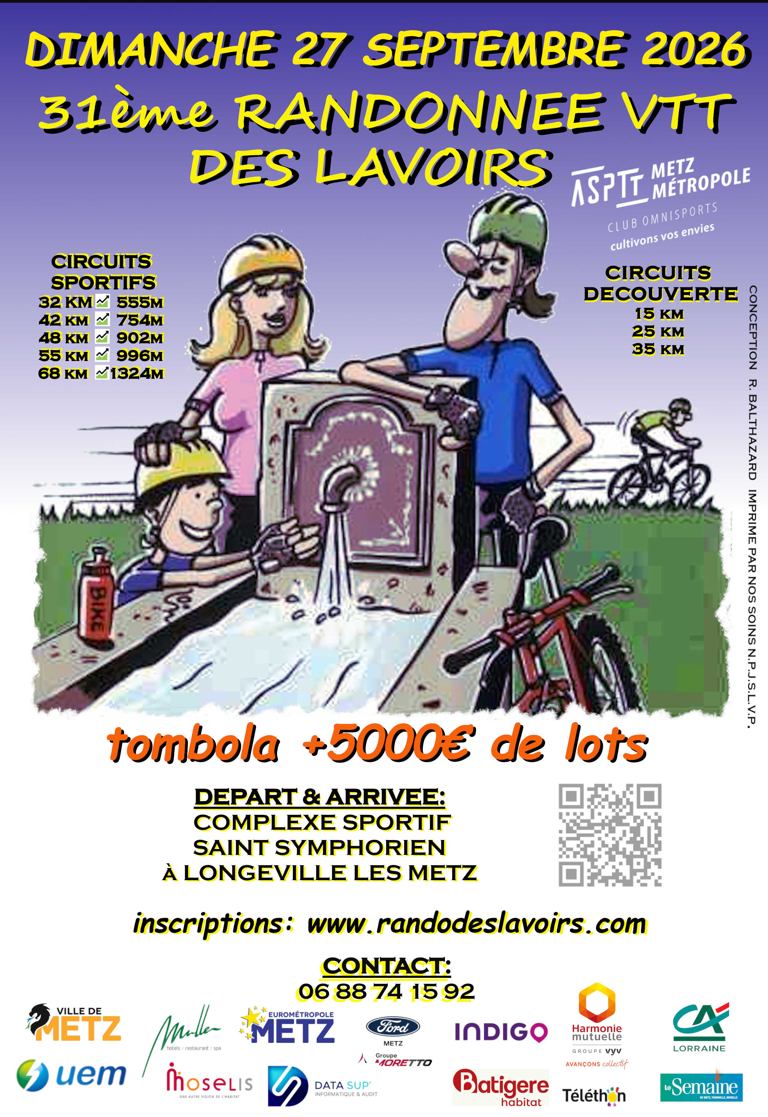 Affiche de Édition de la Randonnée des Lavoirs (31ème édition) à Longeville-lès-Metz