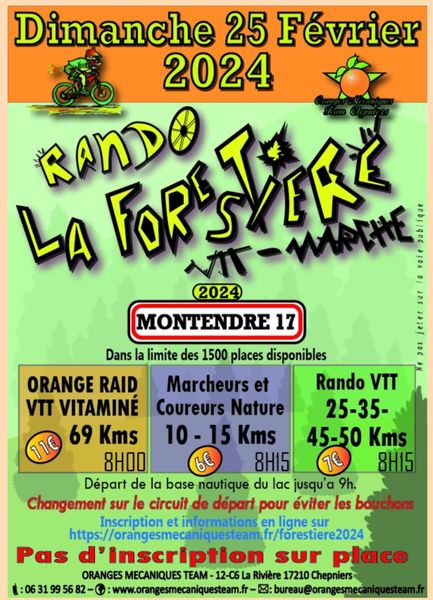 Affiche de La 17ème FORESTIERE MONTENDRE à Montendre