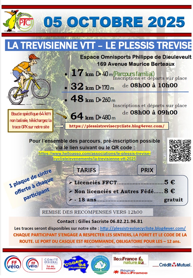 Affiche de LA TREVISIENNE VTT au Plessis-Trévise