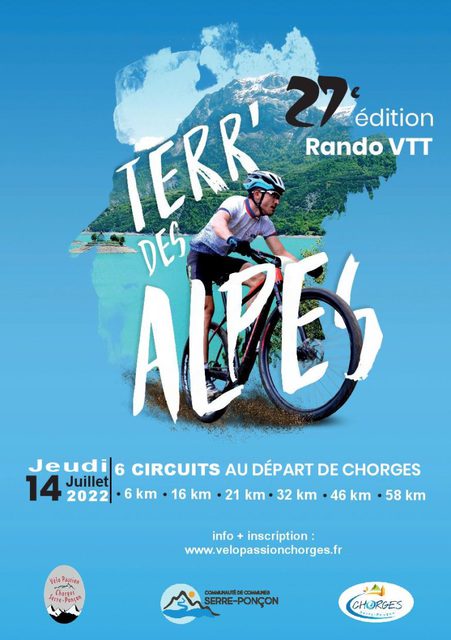 Affiche de RANDO VTT et GRAVEL (27ème  édition) à Chorges