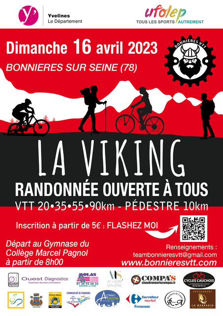 Affiche de La 12ème Viking VTT à Bonnières-sur-Seine