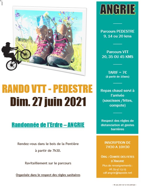 Affiche de Randonnée de l'Erdre (23ème  édition) à Angrie