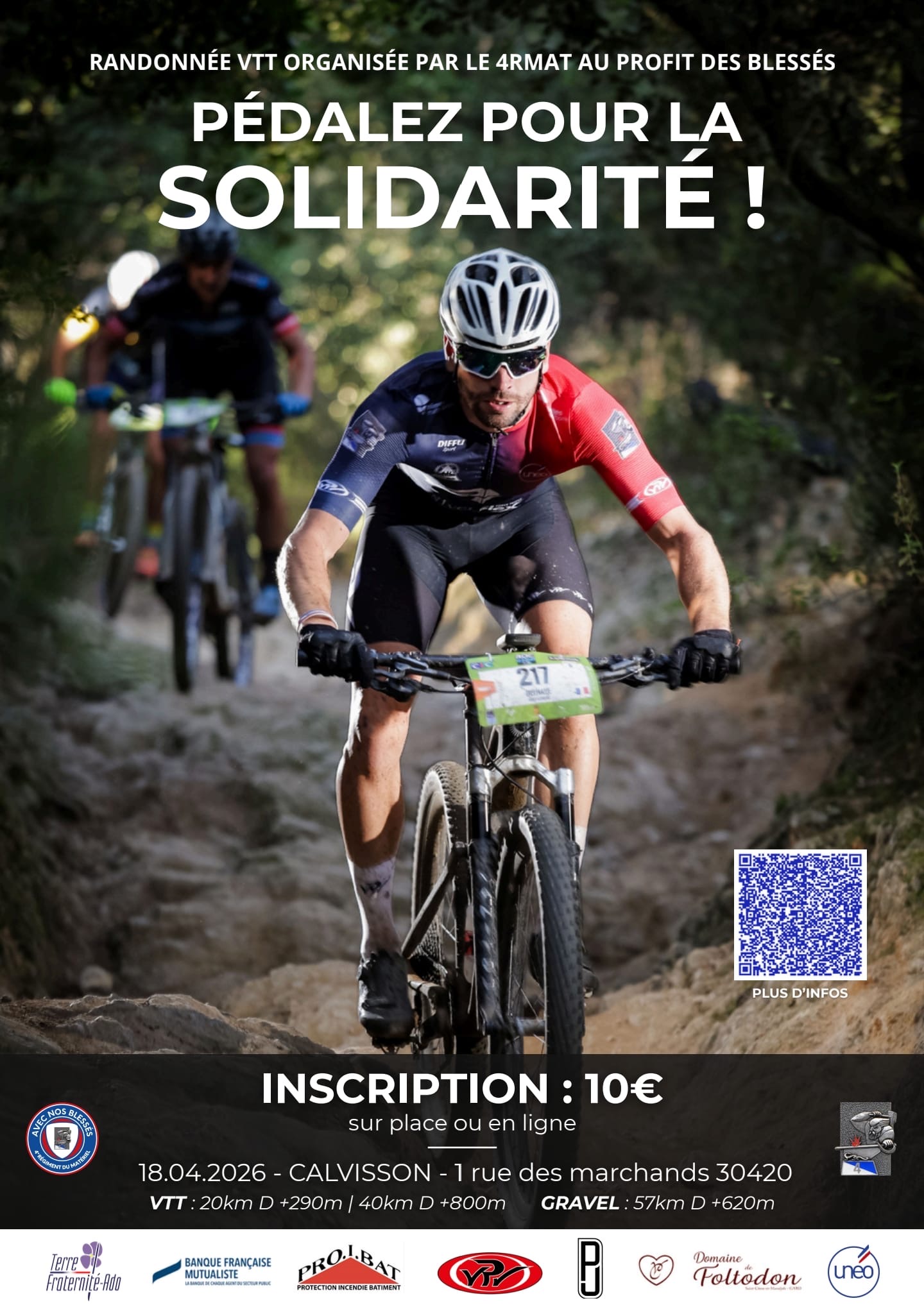 Affiche La 1ère rando4 solidarité 4RMAT 2026