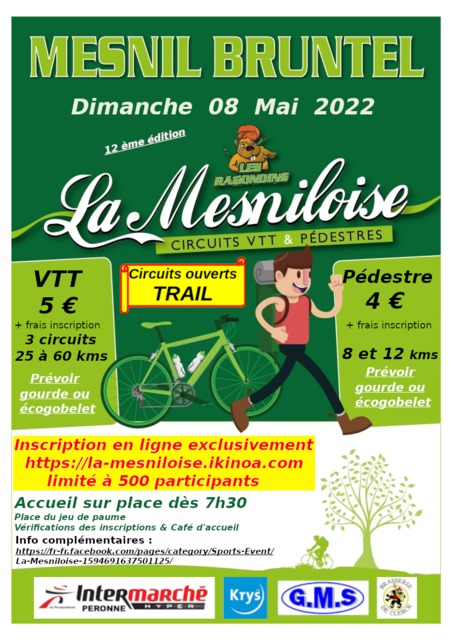 Affiche de La 12ème Mesniloise à Mesnil-Bruntel