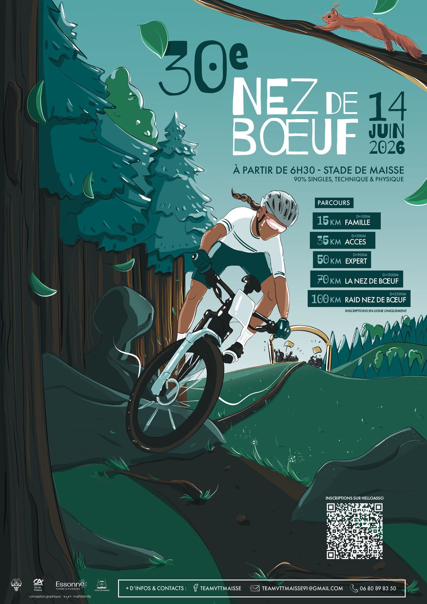 Affiche de La 30ème Rando Nez de Boeuf à Maisse