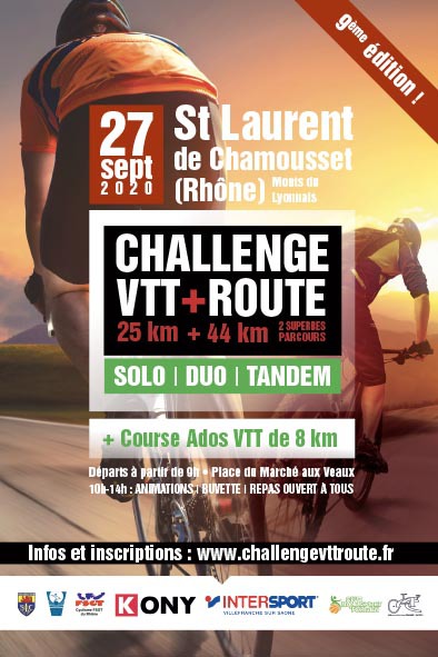 Affiche de Challenge VTT Route (9ème  édition) à Saint-Laurent-de-Chamousset