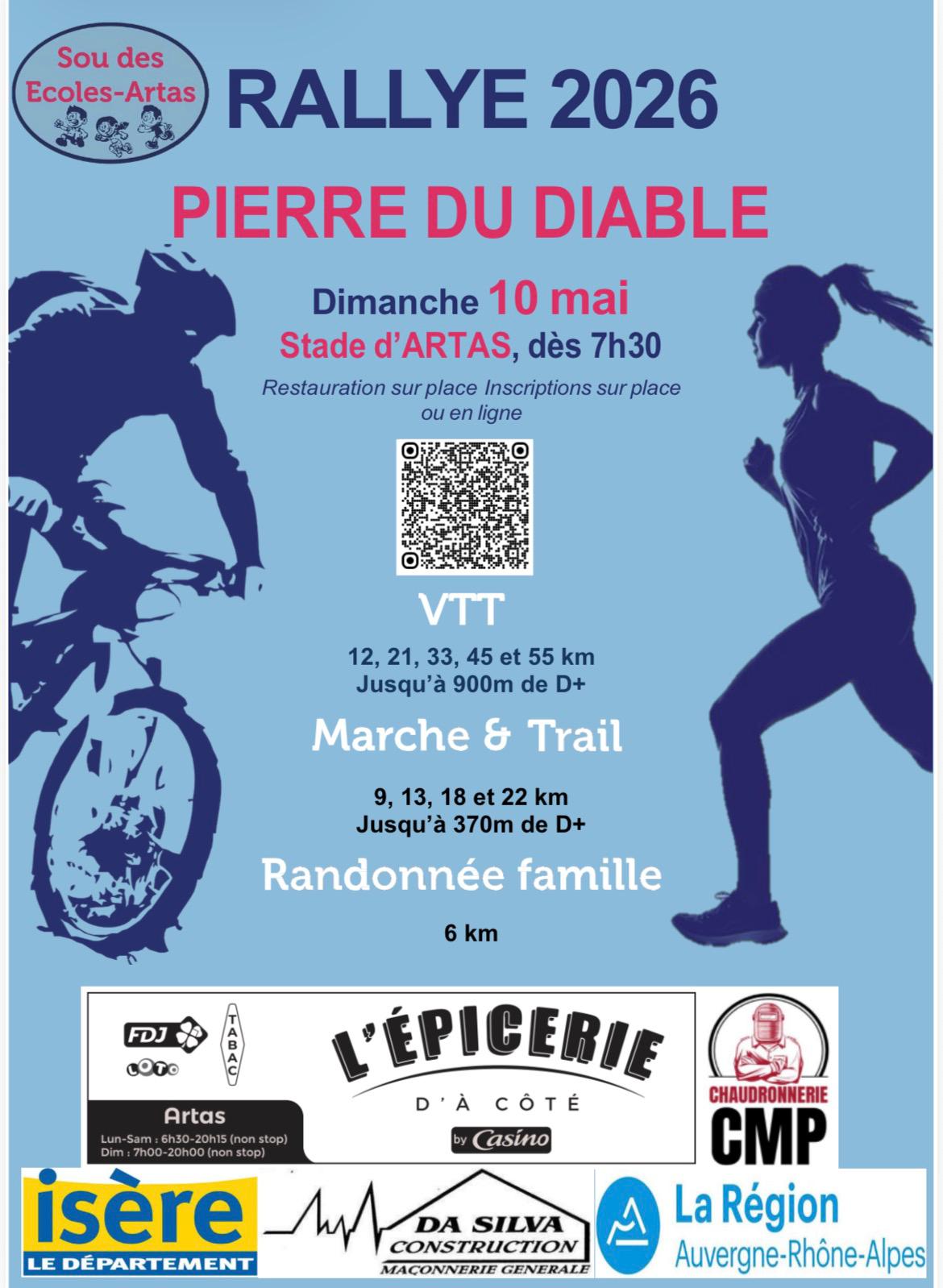 Affiche de Rallye VTT de la Pierre du Diable (29ème édition) à Artas