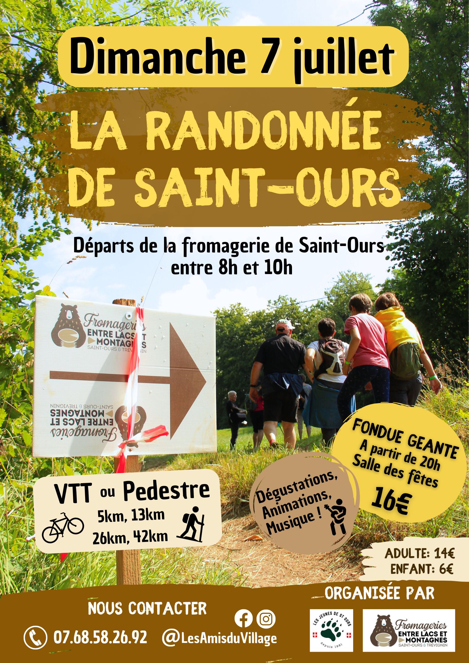 Affiche de La randonnée de Saint-Ours à Saint-Ours