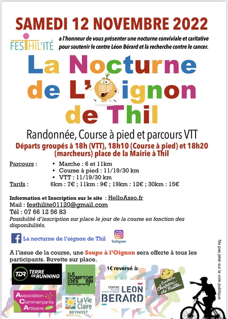 Affiche de La 3ème Nocturne de l'Oignon de Thil à Thil