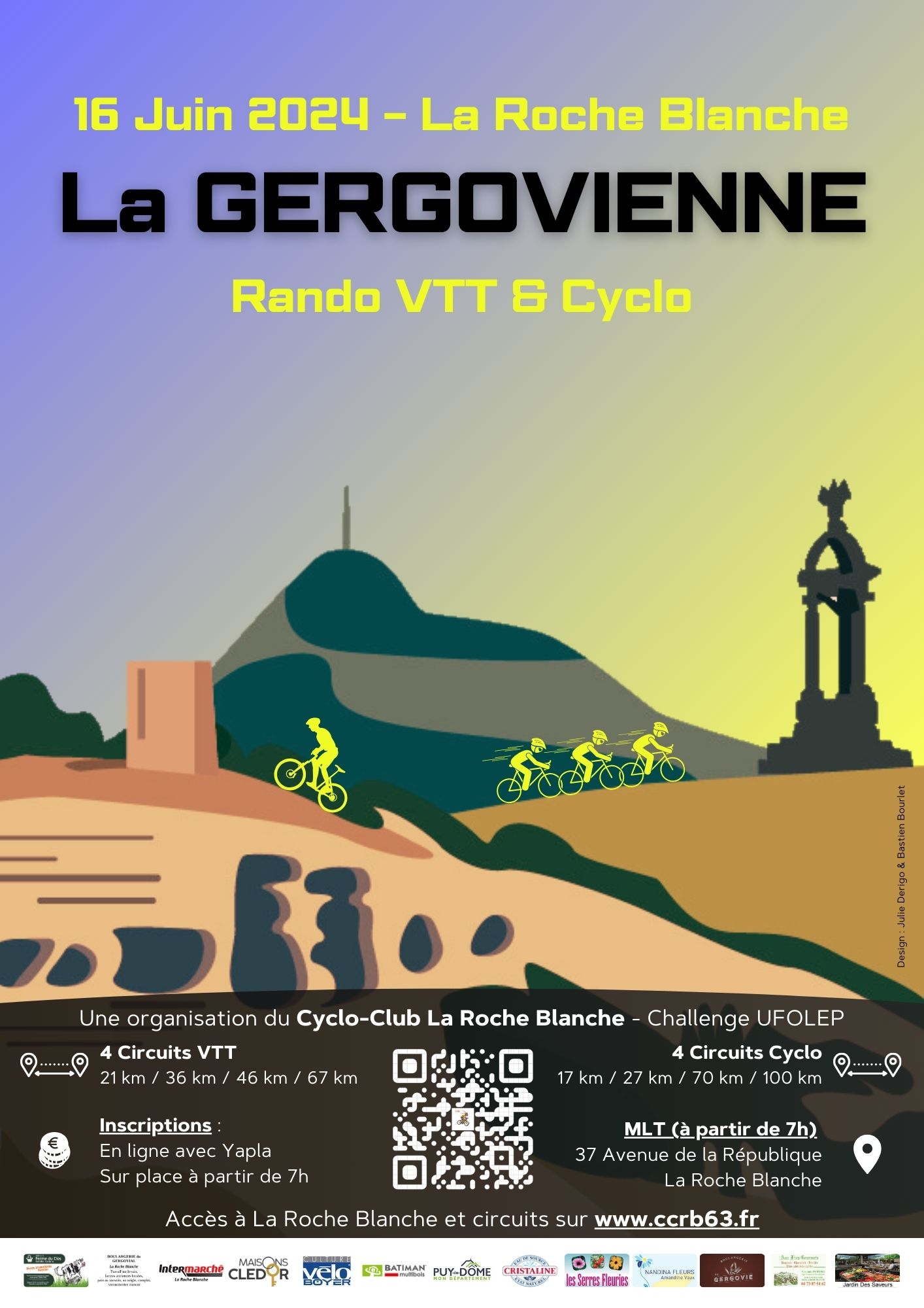 Affiche de La 32ème GERGOVIENNE à La Roche-Blanche