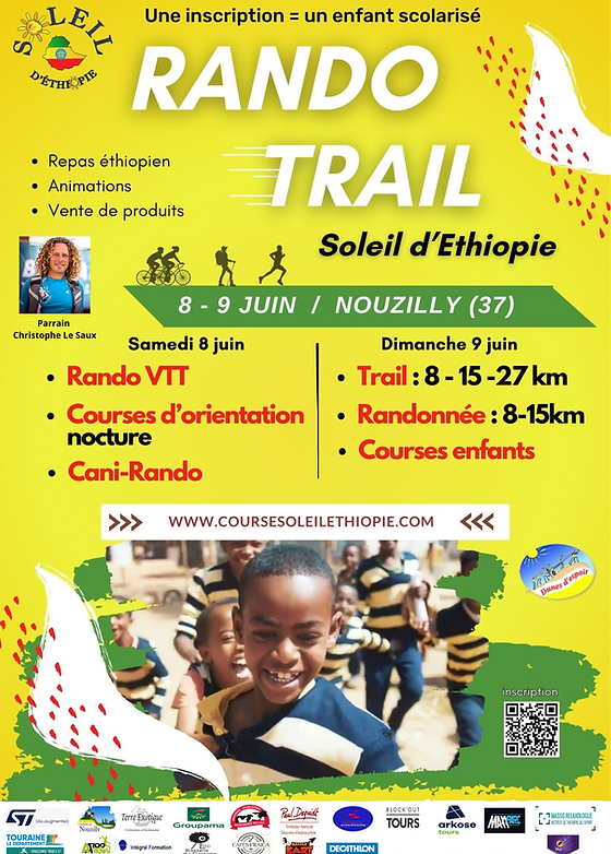 Affiche de La 1ère Randonnée Soleil d'Ethiopie à Nouzilly