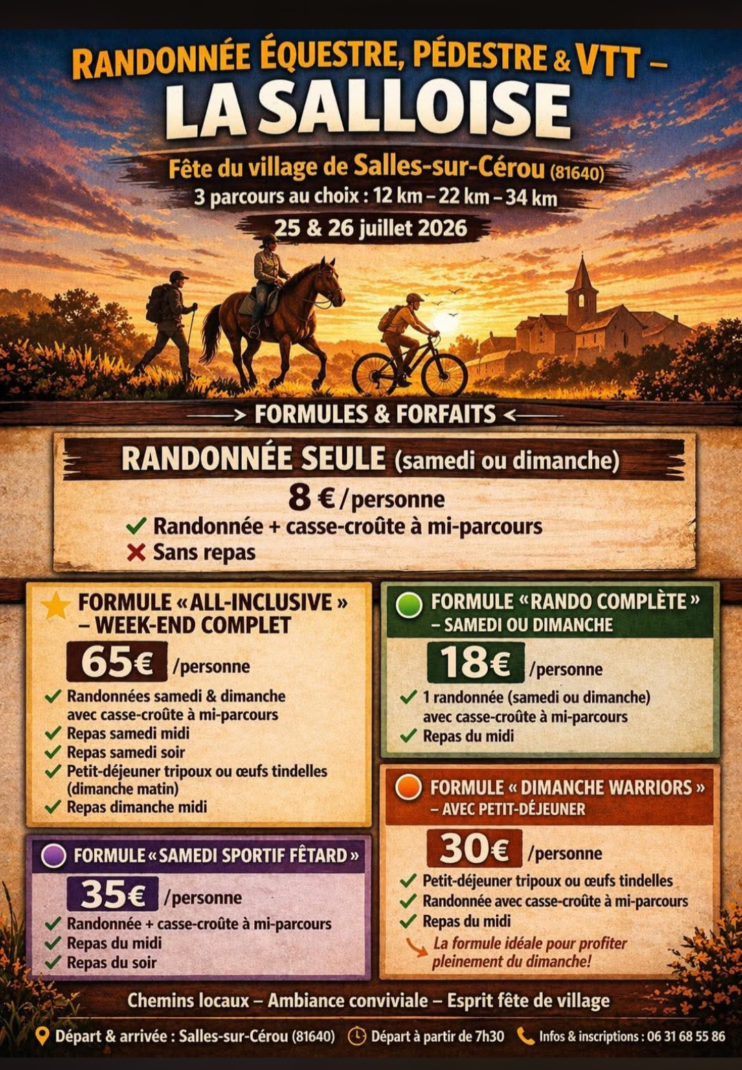 Affiche de Une randonnée VTT (3ème édition) à Salles