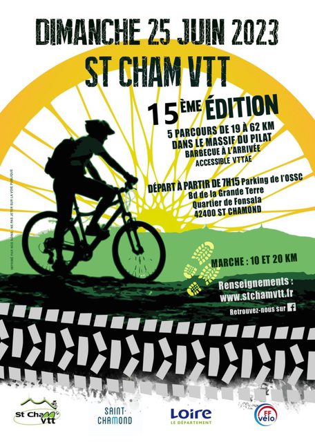 Affiche de La 15ème St Cham'VTT à Saint-Chamond