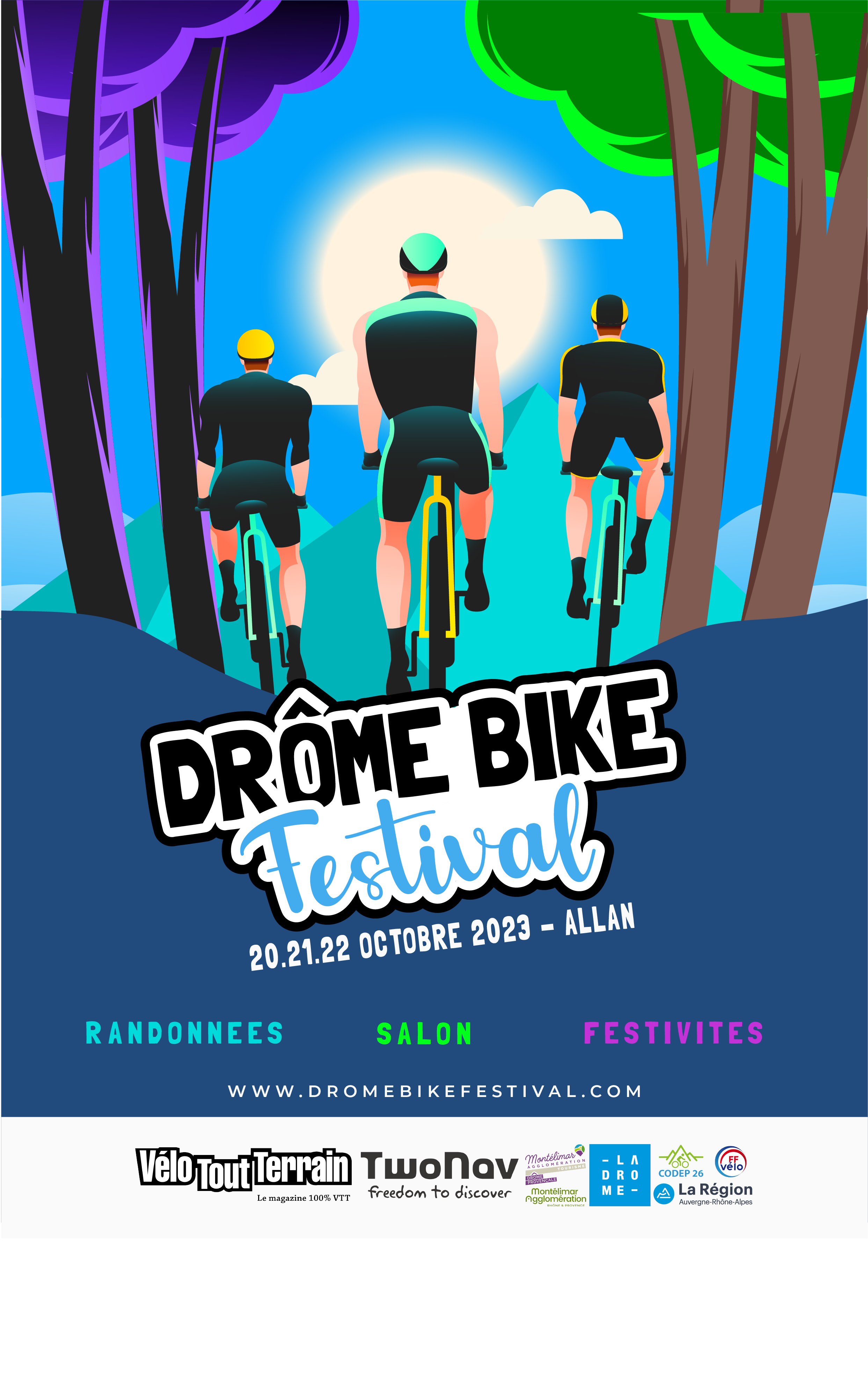 Affiche de Raid VTT - ENDURAID VTT - Drôme Bike Festival (2ème édition) à Allan