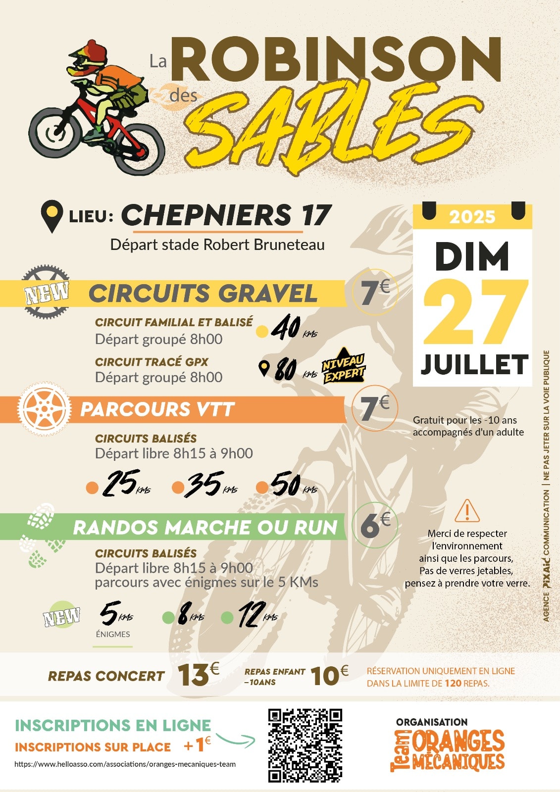 Affiche La 15ème Robinson des Sables 2025