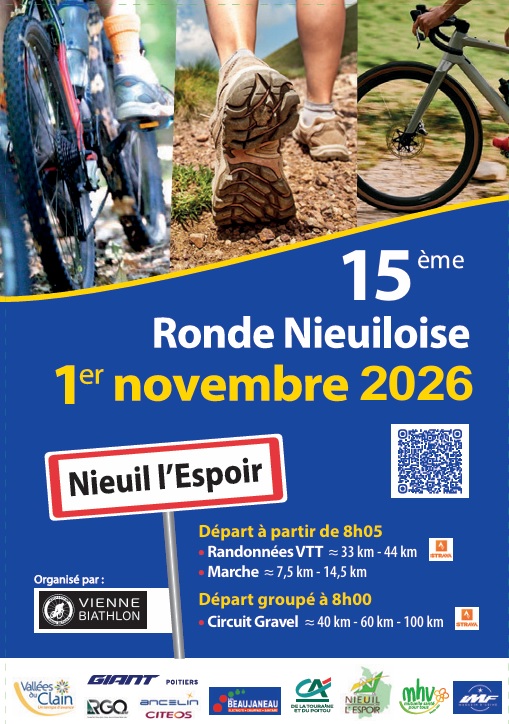 Affiche de Ronde nieuilloise (15ème édition) à Nieuil-l'Espoir