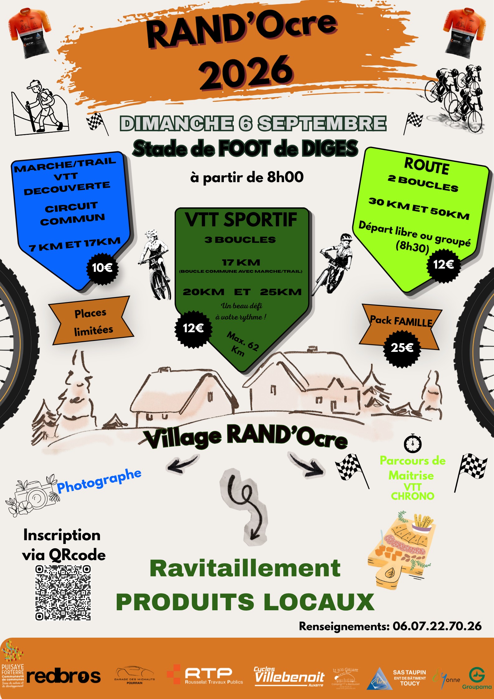 Affiche de La 4ème Rand'Ocre à Diges