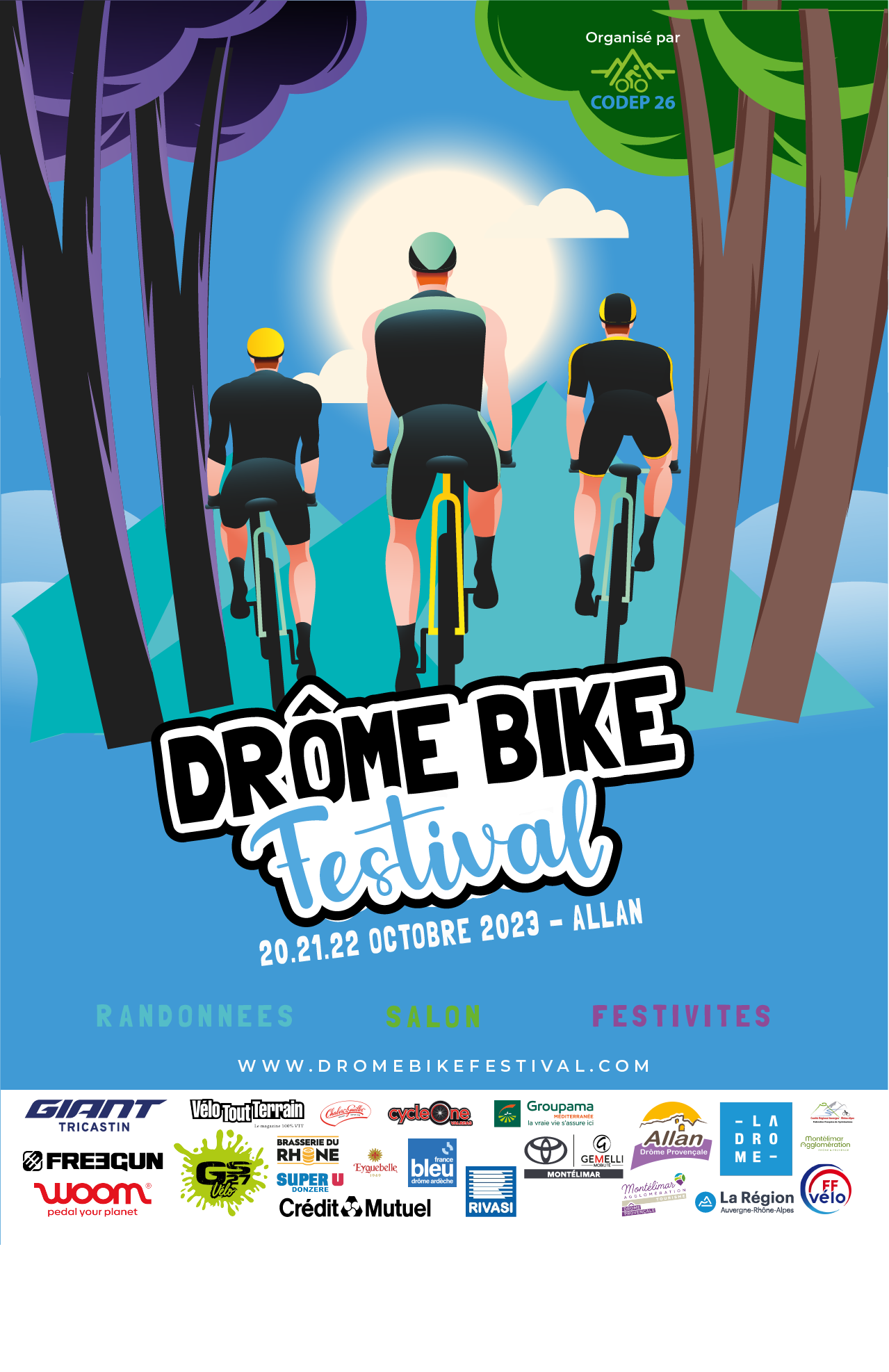 Affiche de Drôme Bike Festival (1ère édition) à Allan