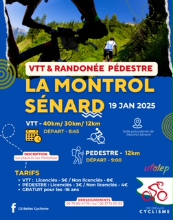 Affiche de Une randonnée VTT (2ème édition) à Montrol-Sénard