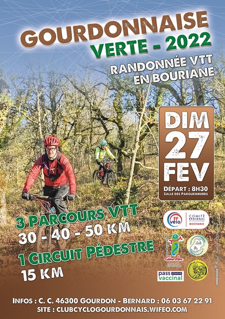 Affiche de La Gourdonnaise Verte - Vtt - Marche à Gourdon