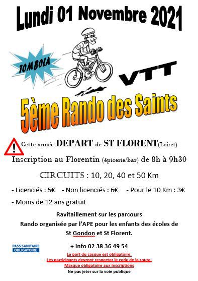 Affiche de La 5ème rando des Saints à Saint-Florent