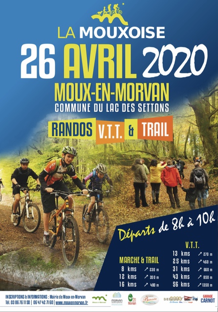 Affiche de Une randonnée VTT (5ème  édition) à Moux-en-Morvan