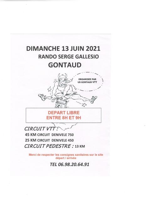 Affiche de LA SERGE GALLESIO à Gontaud-de-Nogaret
