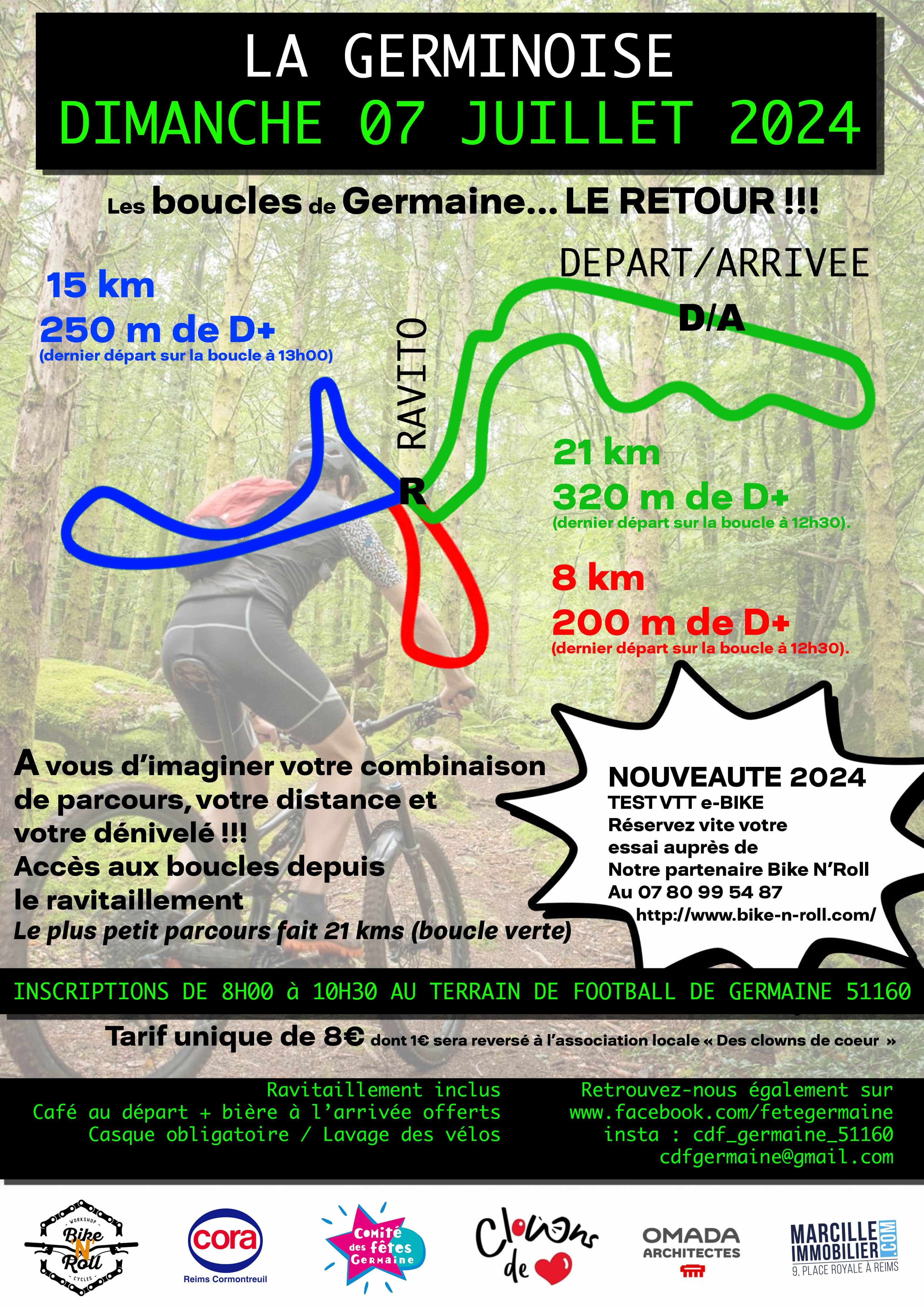 Affiche de La 10ème Germinoise VTT à Germaine