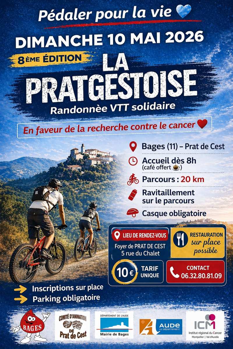 Affiche de La 8ème Pratgestoise à Bages
