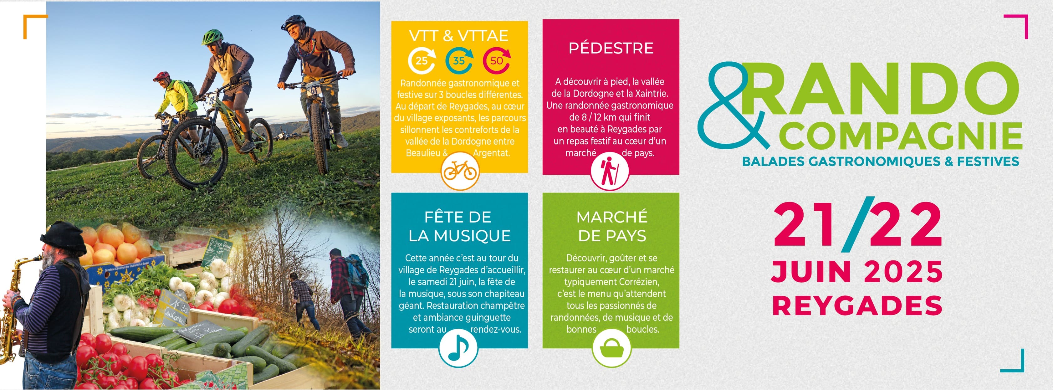 Affiche de Une randonnée VTT à Reygade